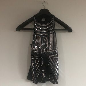 Silver tank top